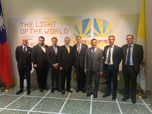 Roma, dicembre 2019. Alla mostra di arte contemporanea taiwanese "The Light of the World"