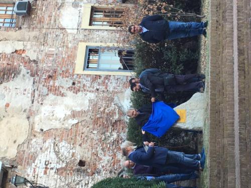 Carmagnola. Scoprimento del cippo dedicato ai valdesi morti nella torre del Castello di Carmagnola nel 1686/1688