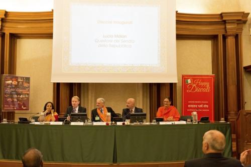 Sala Capitolare, novembre 2018. Divali, Festa della Luce con l'Unione indista Italiana