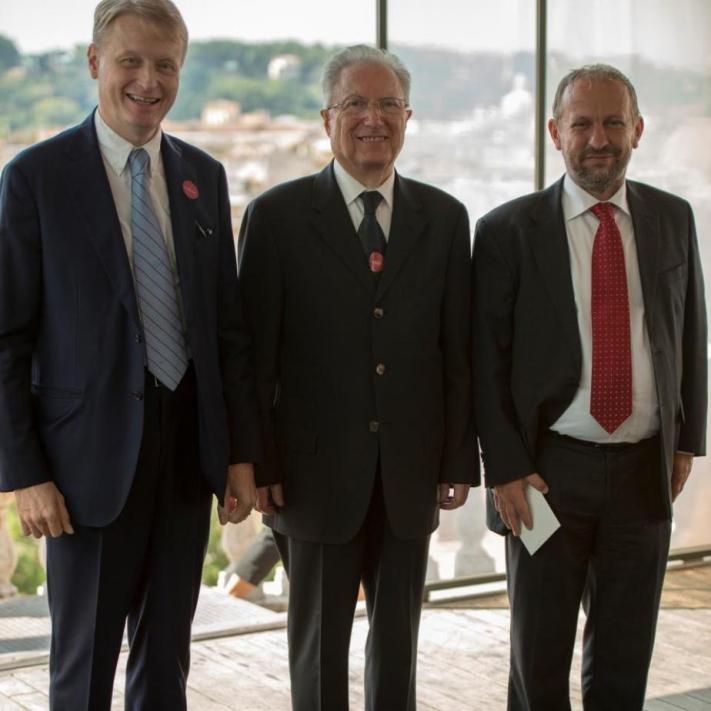 Roma, settembre 2012. Campidoglio. Con il senatore Ceccanti e  Giuseppe Pasta, responsabile dei Rapporti istituzionali della Chiesa di gesù Cristo dei Santi degli Ultimi Giorni